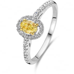 Bague Diamant Jaune 0.34 ct Rava - 91QM43A5