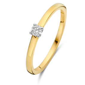 Bague Diamant Solitaire 0.11 ct Amandine - 91EF32A