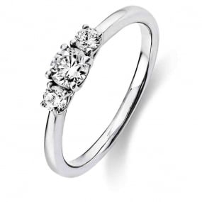 Bague diamant Trilogie 0.47 ct - Kimberly - 1K432