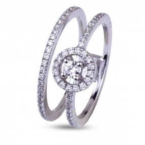 Bague Diamants 0.10 ct Darjeeling - AN2598B