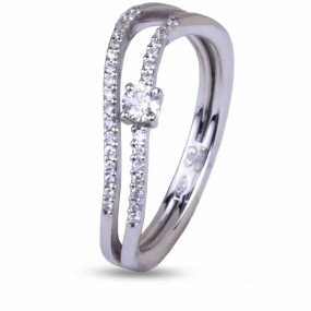 Bague Diamants 0.10 ct Dlicatesse - AN3307B