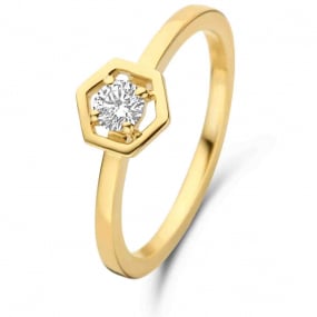 Bague Diamants 0.19 ct Tahia - 91NL37A