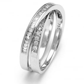 Bague diamants 0.45 ct  - R4199FMPWA014