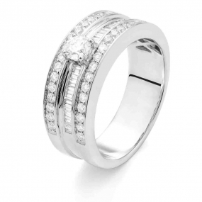 Bague diamants  0.75 ct - R2995