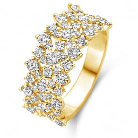 Bague Diamants 1.39 ct Romantique - 066874A