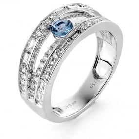 Bague Diamant et Saphir en Or Blanc diamant Margaux -RA544FMPWAQ0L
