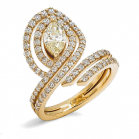 Bague Diamants Jaune 1.95 ct Alexandra - AN3620G