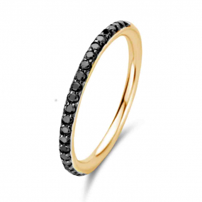 Bague Diamants noirs One More  0.24 ct  - Ischia 91AF13A2 
