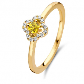 Bague Diamants Saphir Jaune One More 0.08 ct  - Salina 062281JA 
