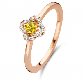 Bague Diamants Saphir Jaune One More 0.08 ct  - Salina 062282JA 
