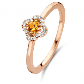 Bague Diamants Saphir Orange One More 0.08 ct  - Salina 062282KA 
