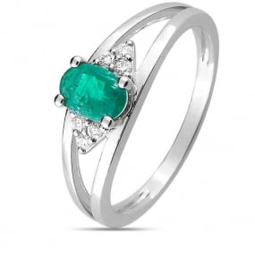 Bague Emeraude en 2 Ors  Oxana - 1.7207.E1

