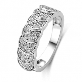 Bague en argent et oxydes de zirconium multicolore - Naiomy Silver - Iotua