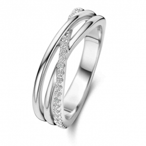 Bague en argent et oxydes de zirconium - Naiomy Silver - Aleyna