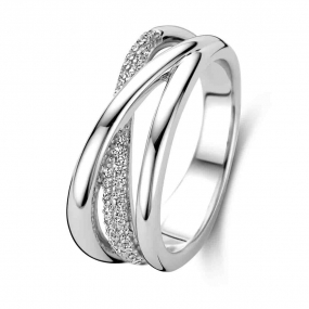 Bague en argent et oxydes de zirconium - Naiomy Silver - Lina