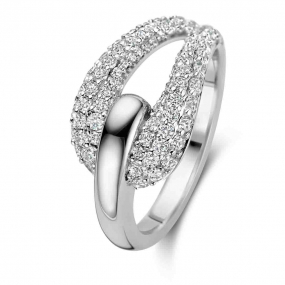 Bague en argent sertie d'oxydes de zirconium - Naiomy Silver - Elianna