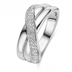 Bague en argent sertie d'oxydes de zirconium - Naiomy Silver - Mathilda