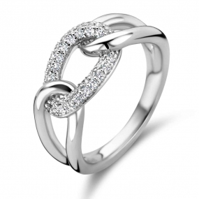 Bague en argent sertie de zirconium Naiomy Silver - Barbara