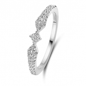 Bague en argent sertie de zirconium Naiomy Silver - Candice