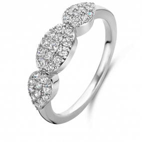 Bague en argent sertie de zirconium Naiomy Silver - Dlicatesse