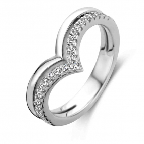 Bague en argent sertie de zirconium Naiomy Silver - Femme - Mlanie - N2K51