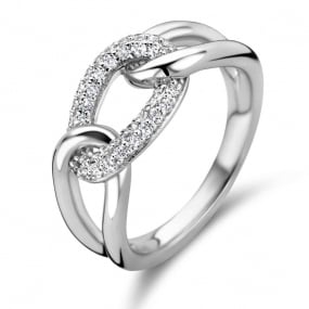 Bague en argent sertie de zirconium Naiomy Silver Silver - Femme - Barbara - N2B51