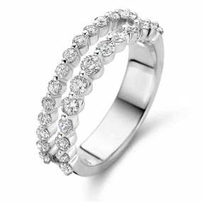 Bague en argent sertie de zirconium Naiomy Silver - Takashi