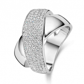 Bague en argent sertie de zirconium Naiomy Silver - Valeriya