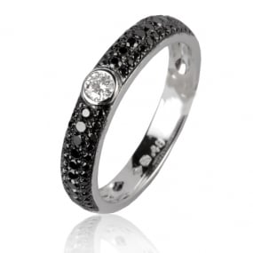 Bague en diamants noirs 0.48 ct Cocoon - 50329/A2