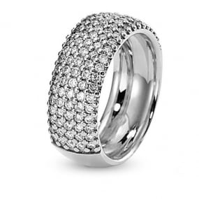 Bague en or blanc avec diamant 1.25 ct Coralyne - 75L7125WD