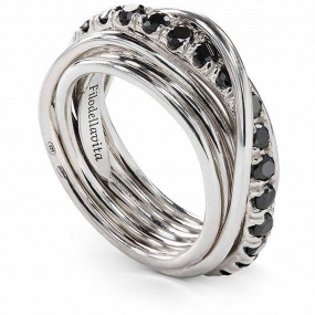 Bague Filodellavita Rock 7 Fils en Argent  925 Hawaiki - 9 mm - AN9ABN