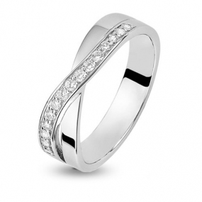 Bague or et diamant 0.21 ct Alessandra - 42088