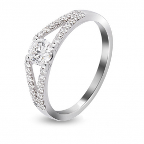 Bague de fianailles - Estelle 0.15 ct - 4s210