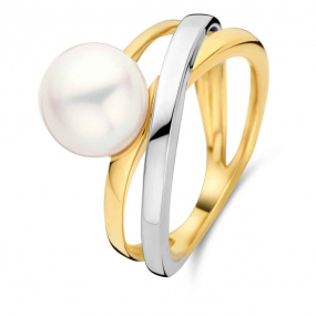 Bague perle blanche  Maryane