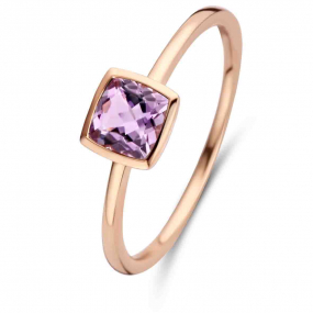 Bague Pierre fine Amthyste en Or Rose Judith