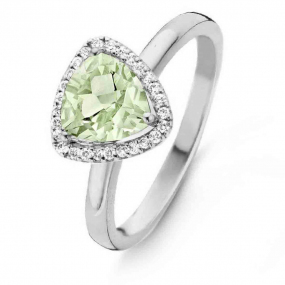 Bague Prasiolite et Diamants One More - Etna 0.11 ct  - Etna 055144YA 
