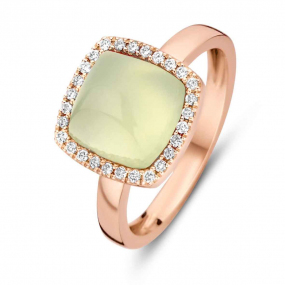 Bague prhnite sur nacre et diamants One More - Pantelleria 0.14 ct  - Pantelleria 062250QN 
