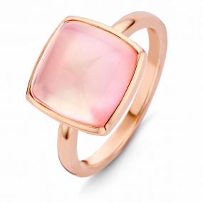 Bague Quartz rose sur nacre One More - Pantelleria   - Pantelleria 051372XN 
