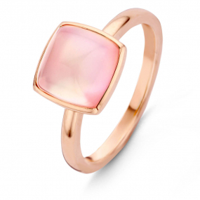 Bague Quartz Rose sur Nacre One More Pantelleria   - Pantelleria 051576XN 
