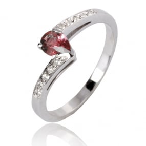 Bague rubis diamant  - Camille - 12577RU
