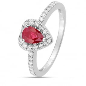 Bague Rubis diamant Or 18 ct - 750/1000 - Maria - 1.6028.R1
