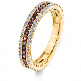 Bague Rubis et Diamants diamant Or 18 ct - 750/1000 - Chizuko - 066091RA
