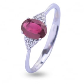 Bague Rubis et Diamants diamant Or 18 ct - 750/1000 - rika - ABOV49R-FR
