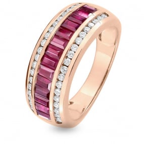 Bague Rubis et Diamants diamant Or 18 ct - 750/1000 - Kaya - 1.7341.R4
