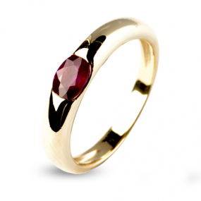 Bague rubis   - Flamboyante - 9807-RU
