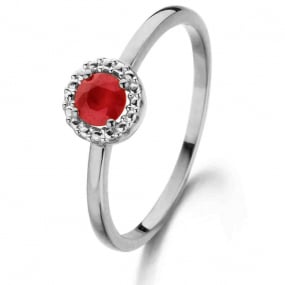 Bague Rubis  Or 18 ct - 750/1000 - Mareva - 057465R
