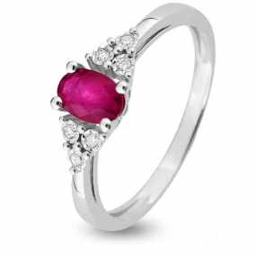 Bague Rubis  Or 18 ct - 750/1000 - Margaux - MZB17GRB4
