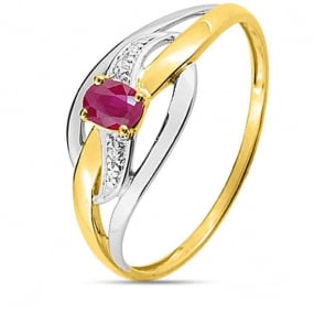 Bague Rubis  Or 18 ct - 750/1000 - Rosalyn - GH031BR
