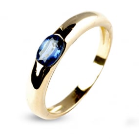 Bague Saphir 0.60 ct en Or Blanc  Athna -9807SA
