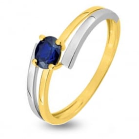 Bague Saphir en 2 Ors  kelly -GZB23BS
